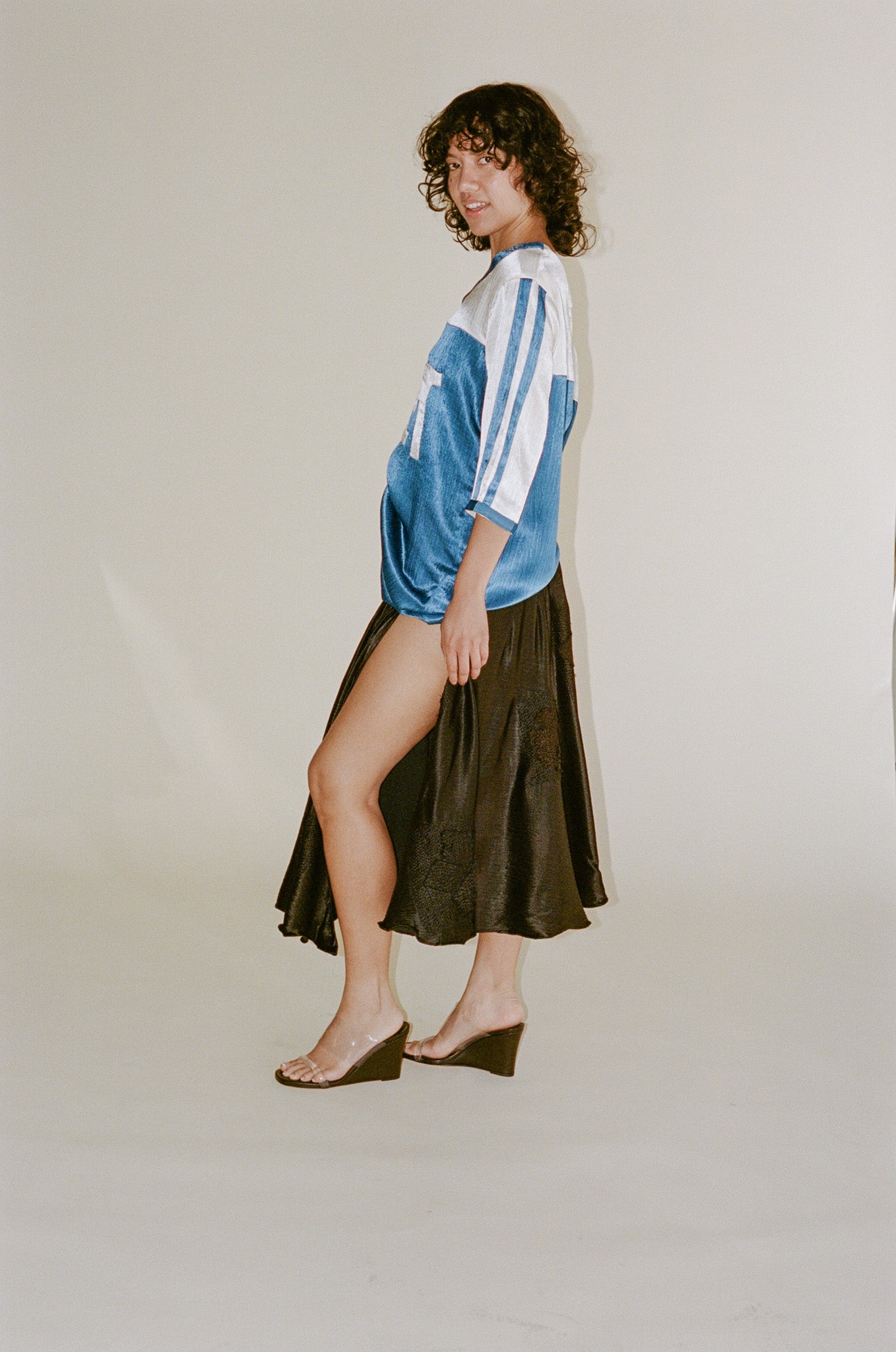 TIGRA TIGRA Panel Skirt - Black/Red