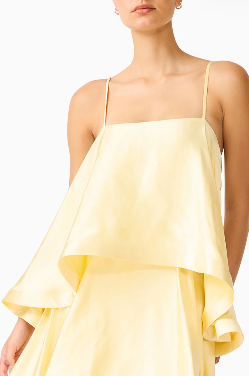 LADYBIRD Tilly Tiered Maxi Dress - Butter Yellow