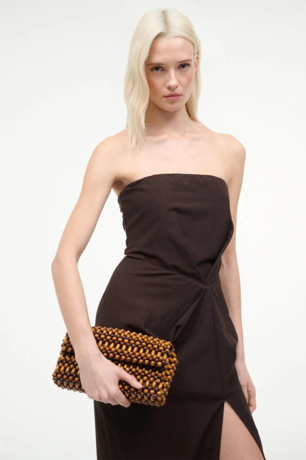 Staud Timmy Shoulder Bag - Wooden Beads