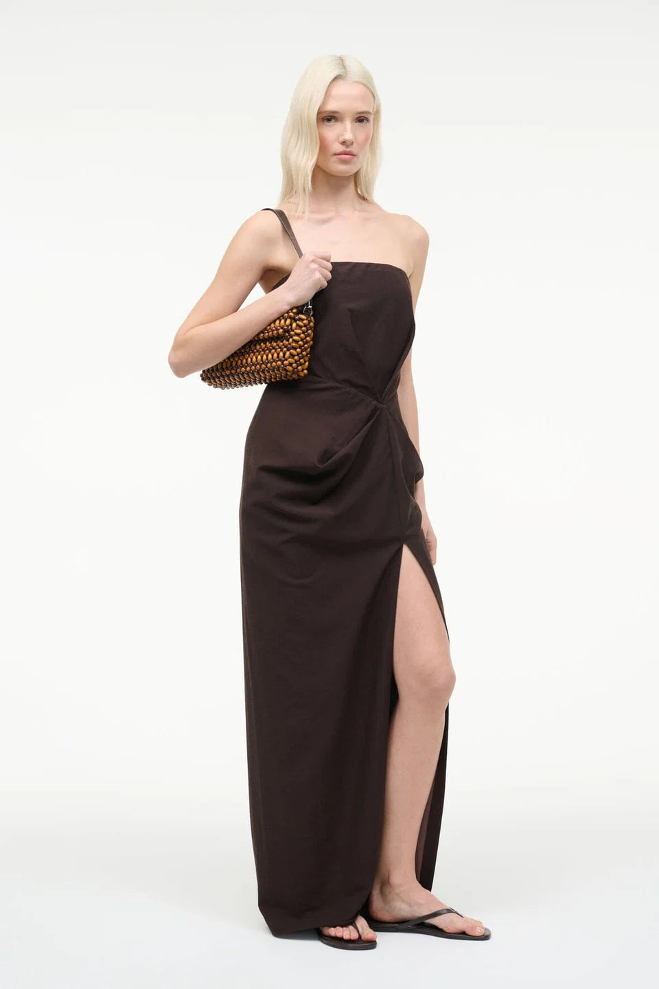 Staud Timmy Shoulder Bag - Wooden Beads