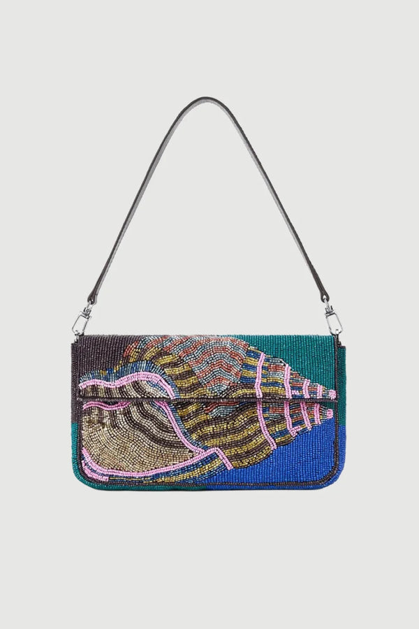 Staud Timmy Shoulder Bag Conch Shell - Multi