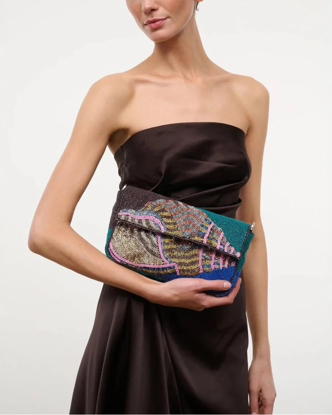 Staud Timmy Shoulder Bag Conch Shell - Multi