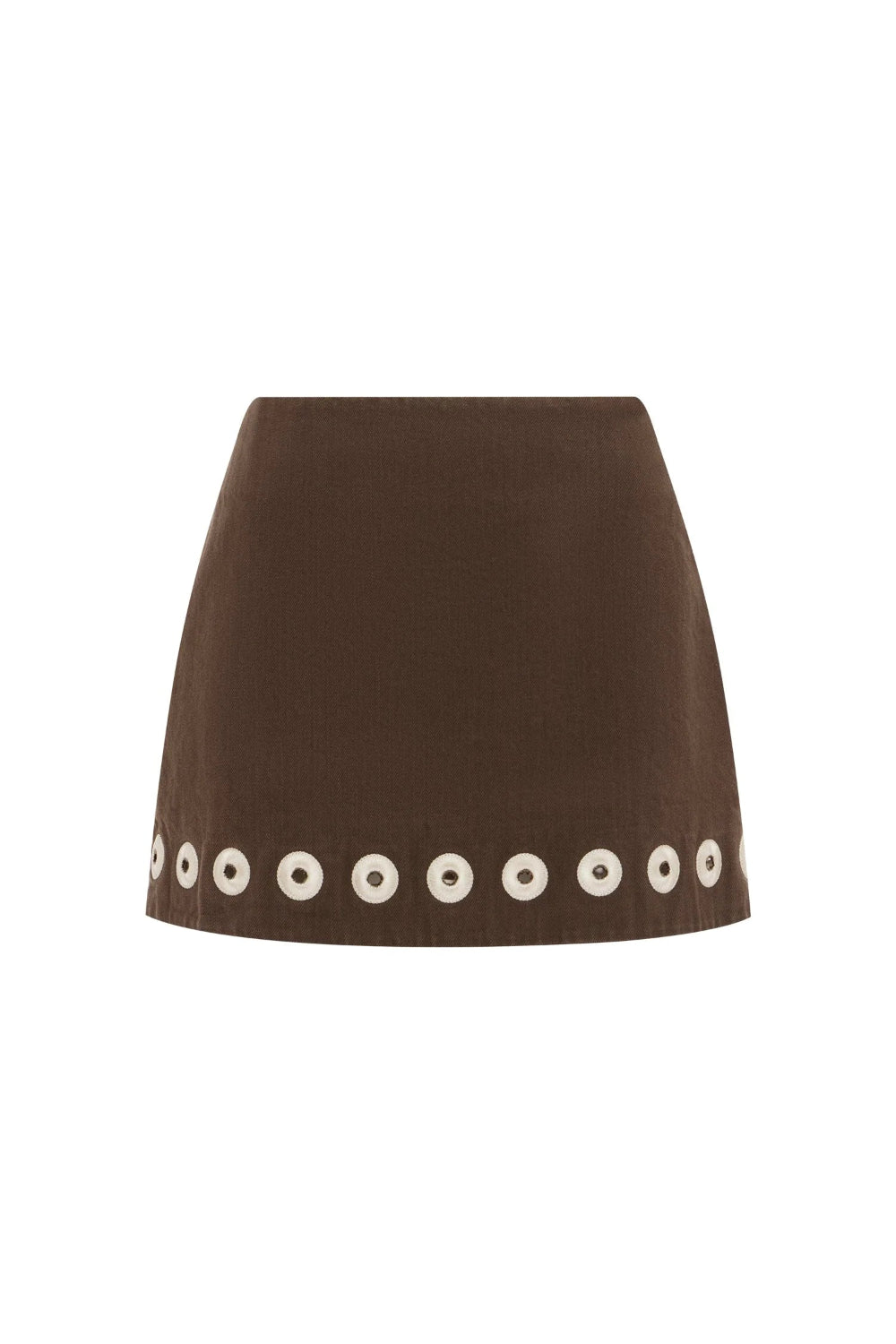 ALÉMAIS Tobe Denim Skirt - Chocolate