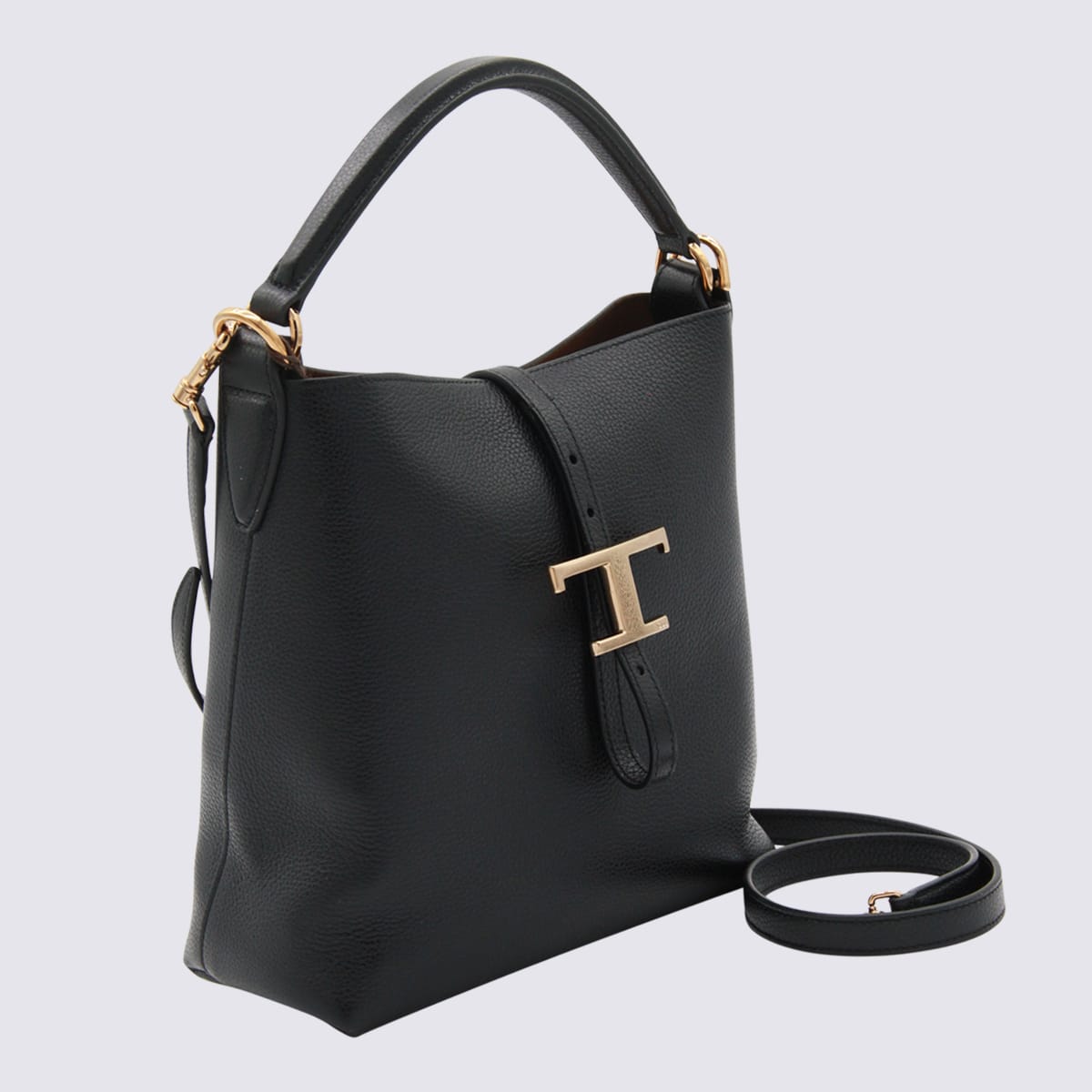Tod's Black Leather Top Handle Bag - Black