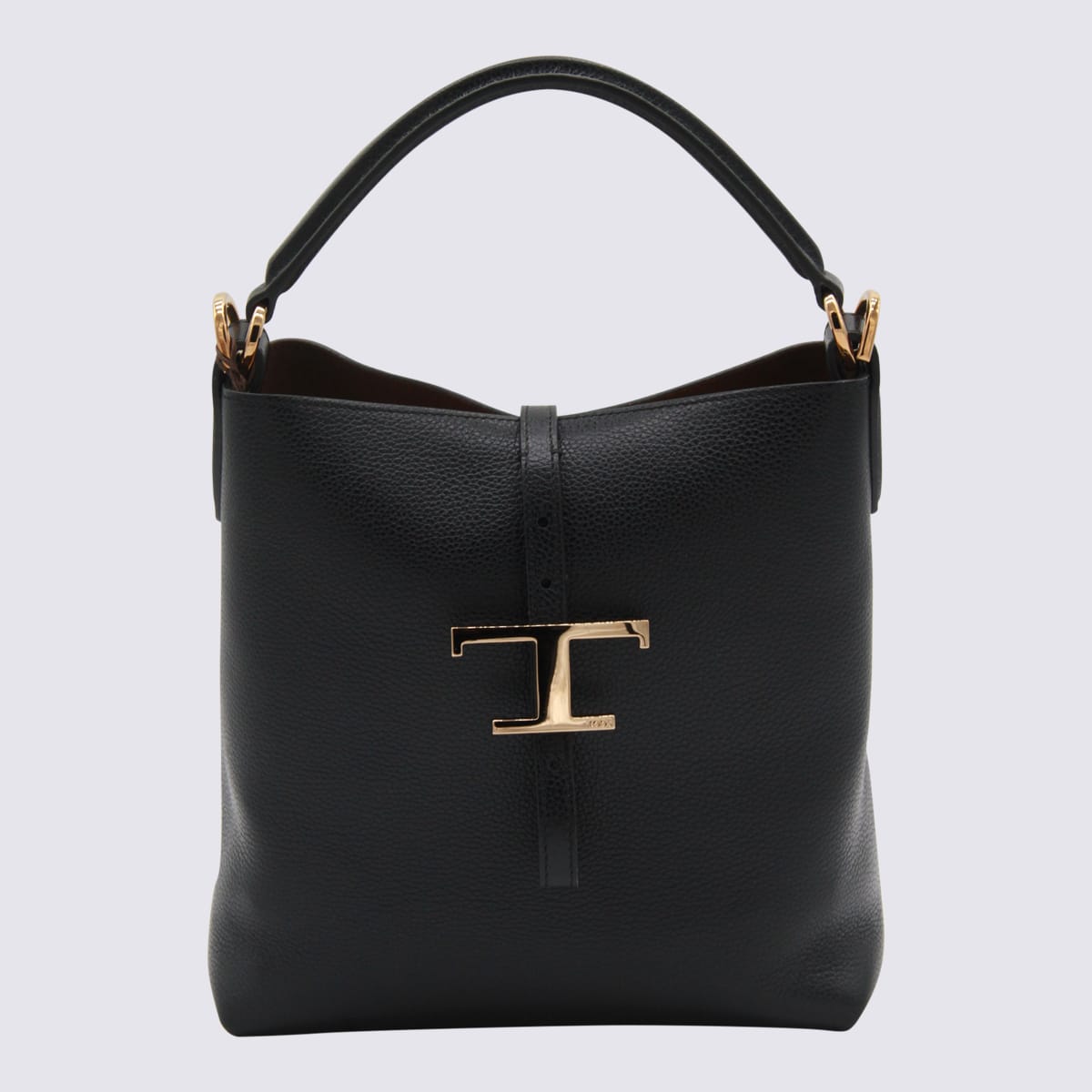 Tod's Black Leather Top Handle Bag - Black