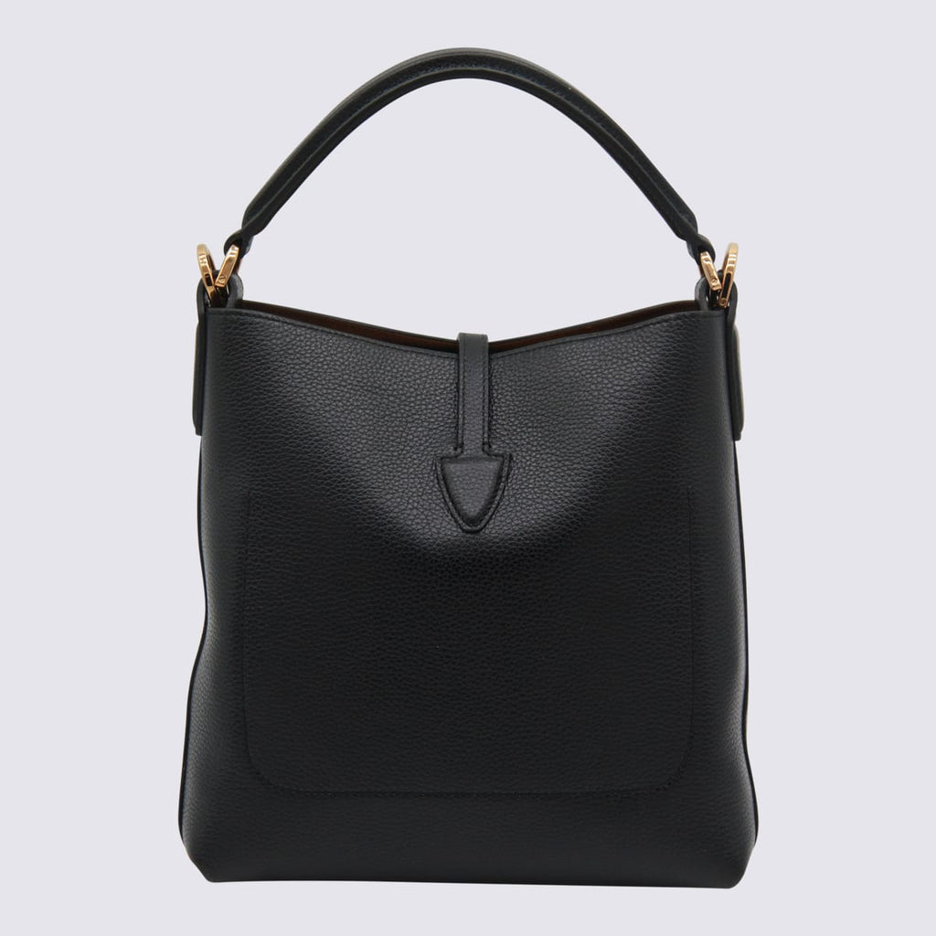 Tod's Black Leather Top Handle Bag - Black