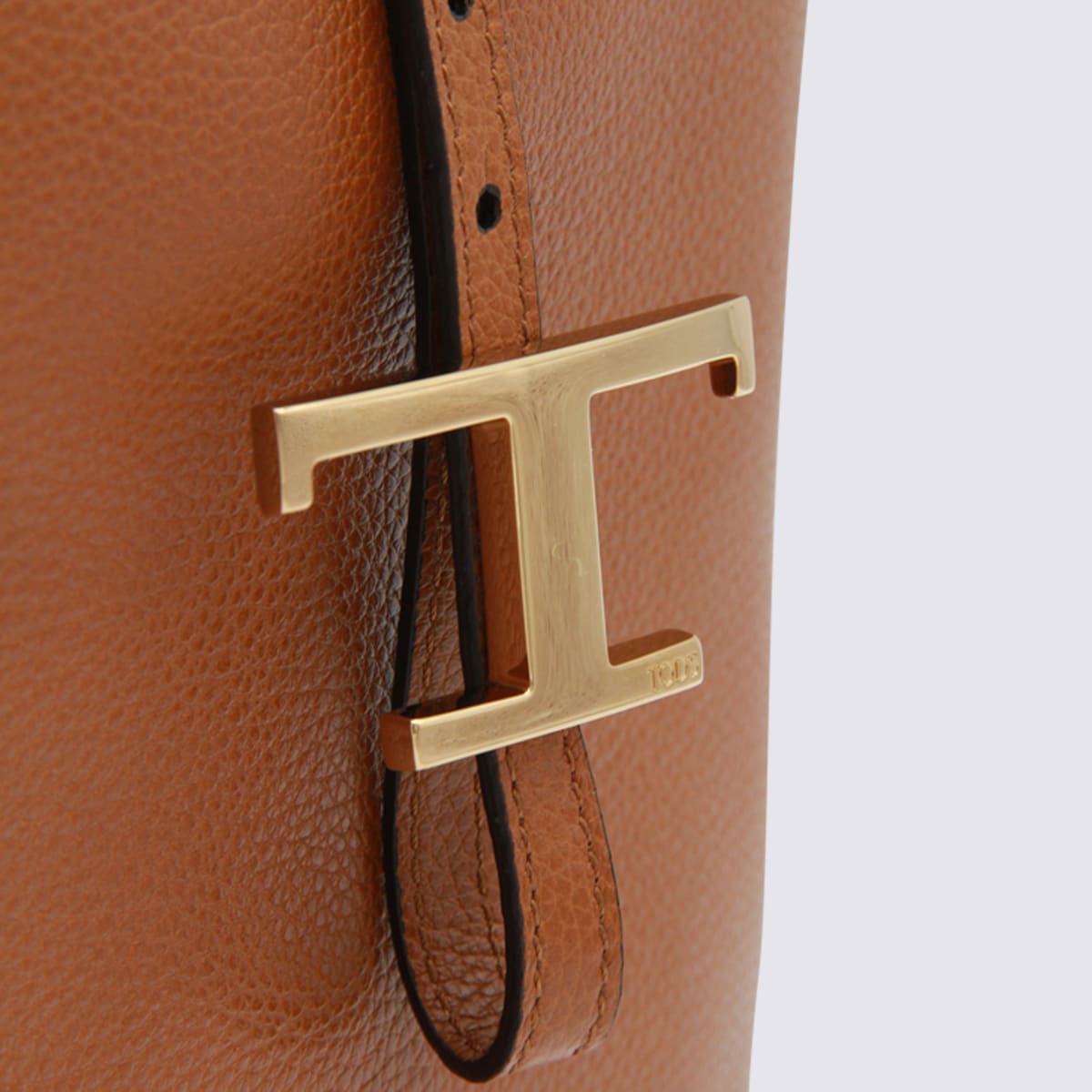 Tod's Brown Leather Top Handle Bag - Brown