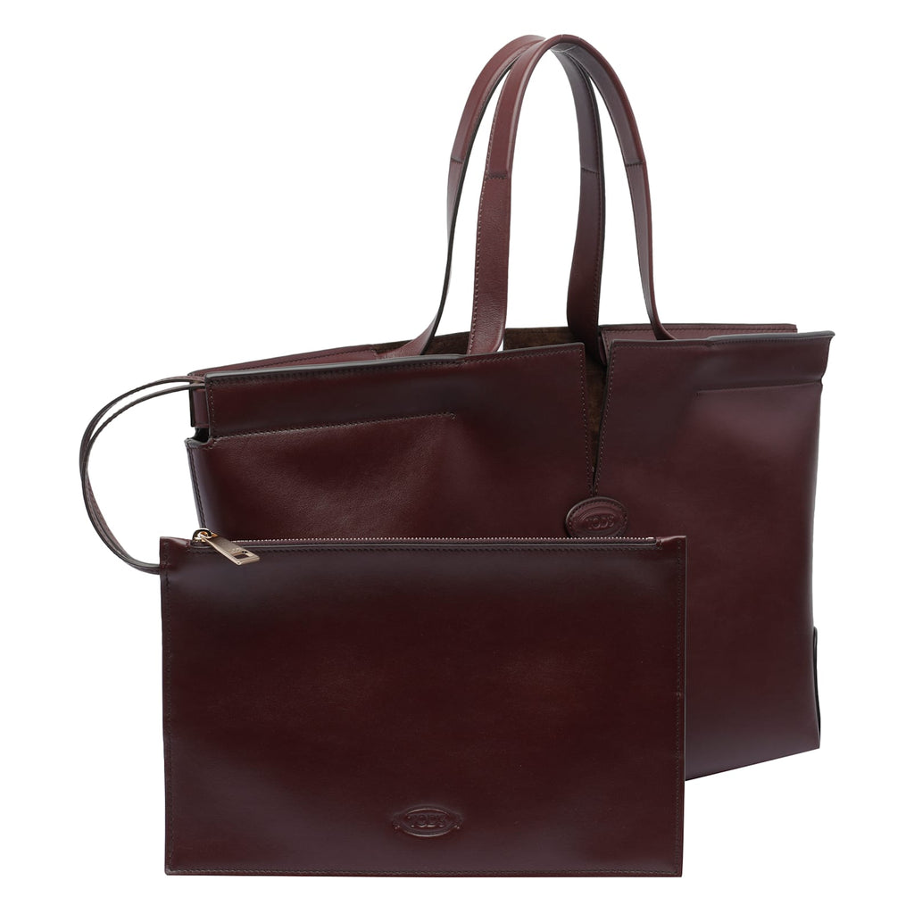 Tod's Di Bag Folio Small Medium Tote - Brown