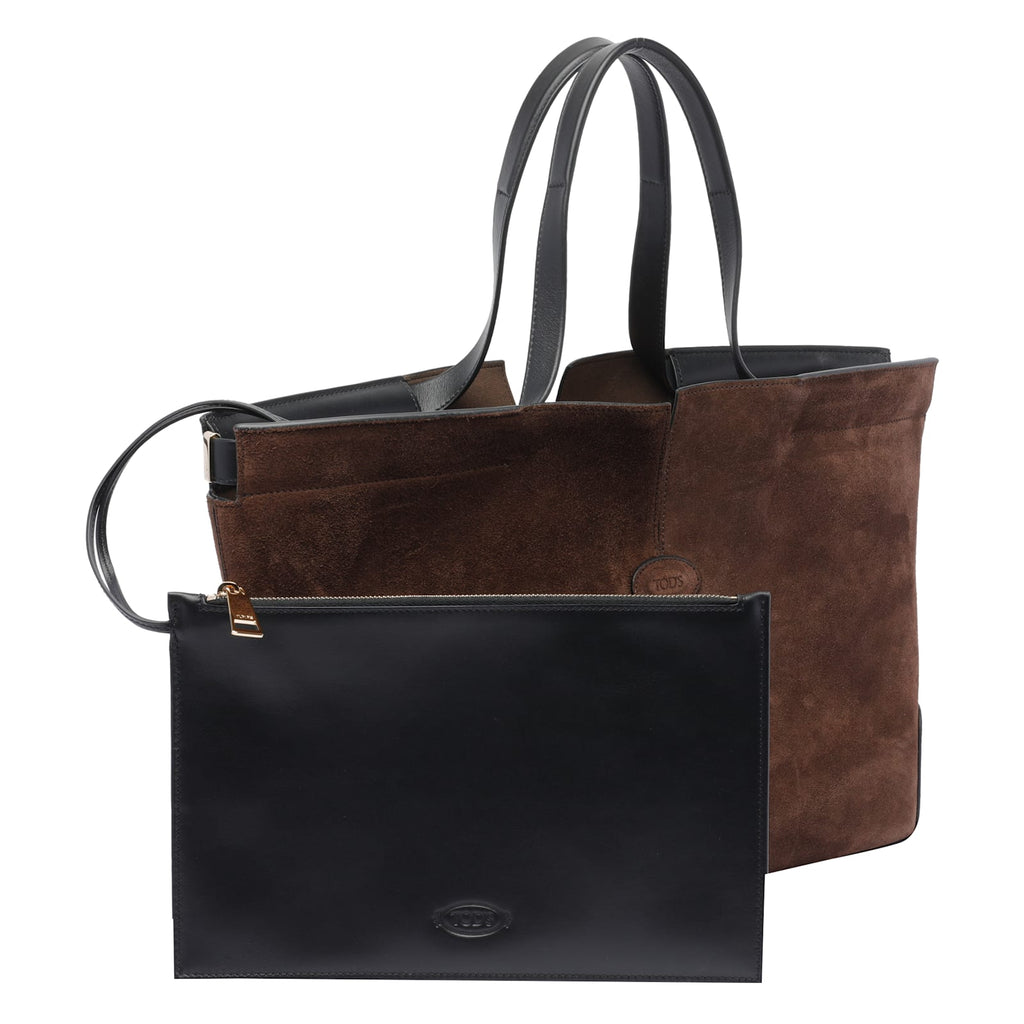 Tod's Di Bag Folio Small Medium Tote - Brown