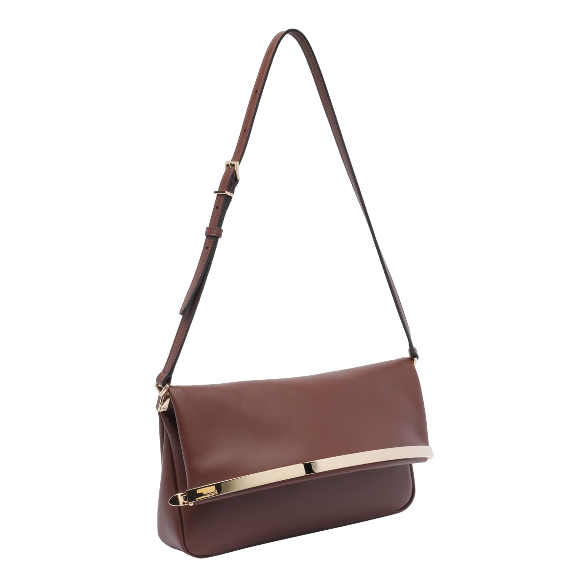 Tod's Leather Flap Bag - Brown