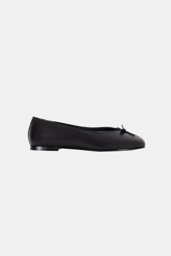 Sandy Liang Toe Ballerina Flats - Black