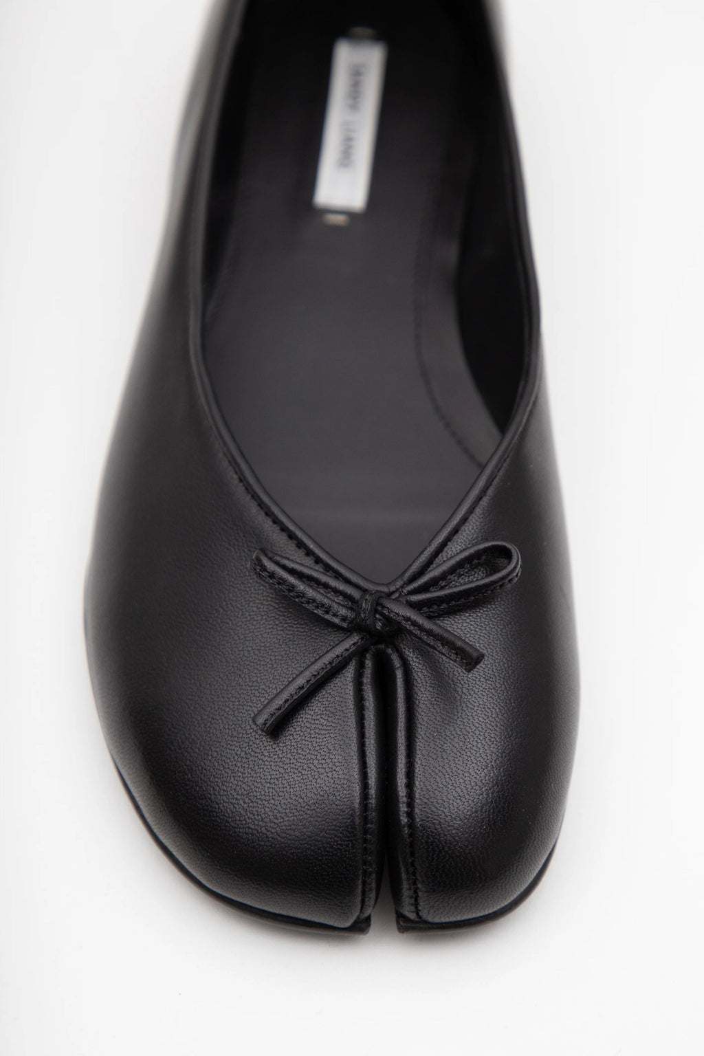 Sandy Liang Toe Ballerina Flats - Black