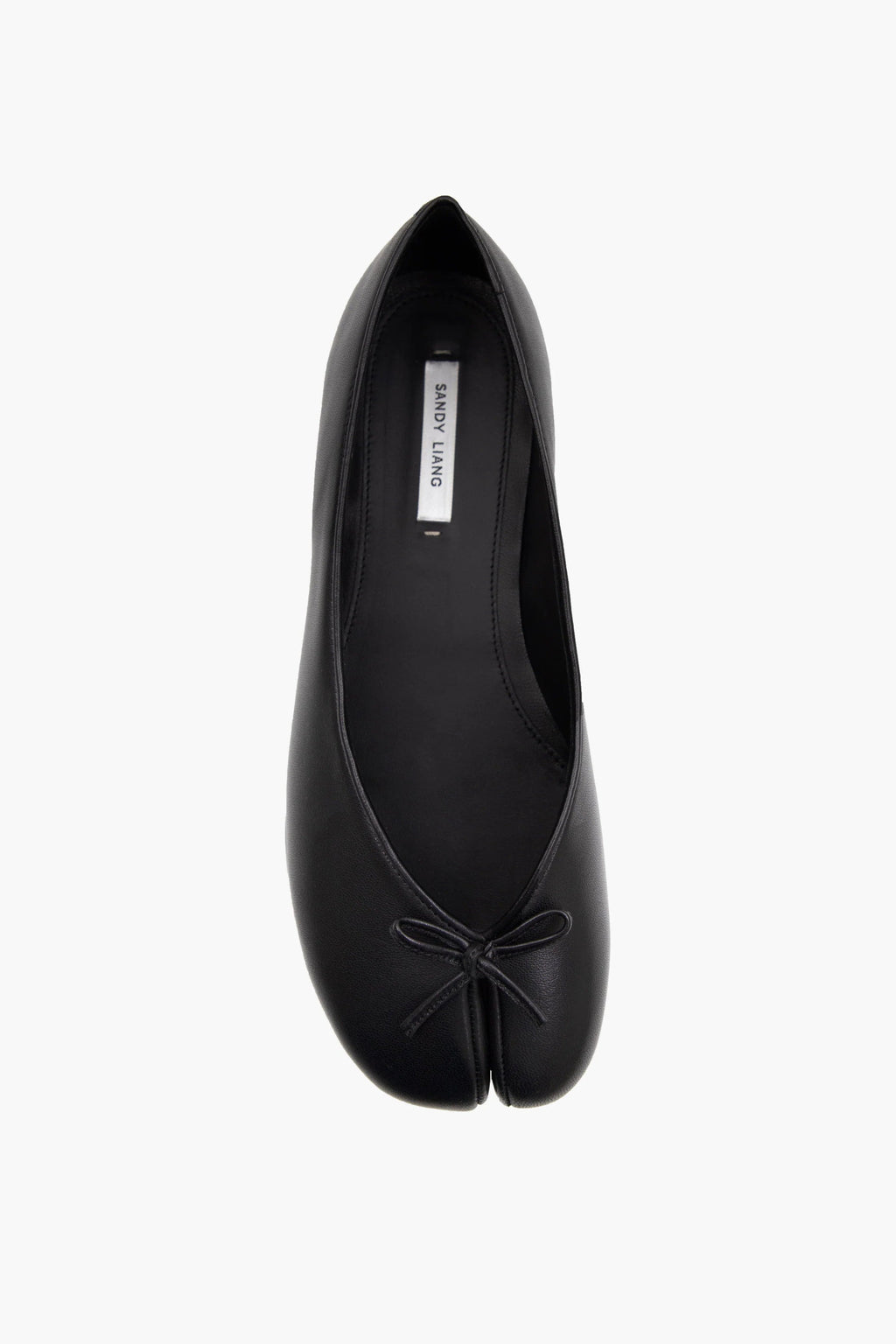 Sandy Liang Toe Ballerina Flats - Black