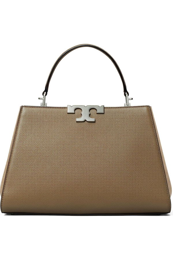 Tory Burch Eleanor Pebbled Satchel - Wild Mushroom