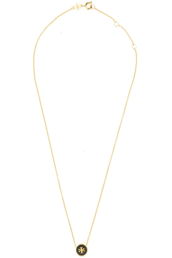 Tory Burch Kira Enamel Pendant Necklace - Gold