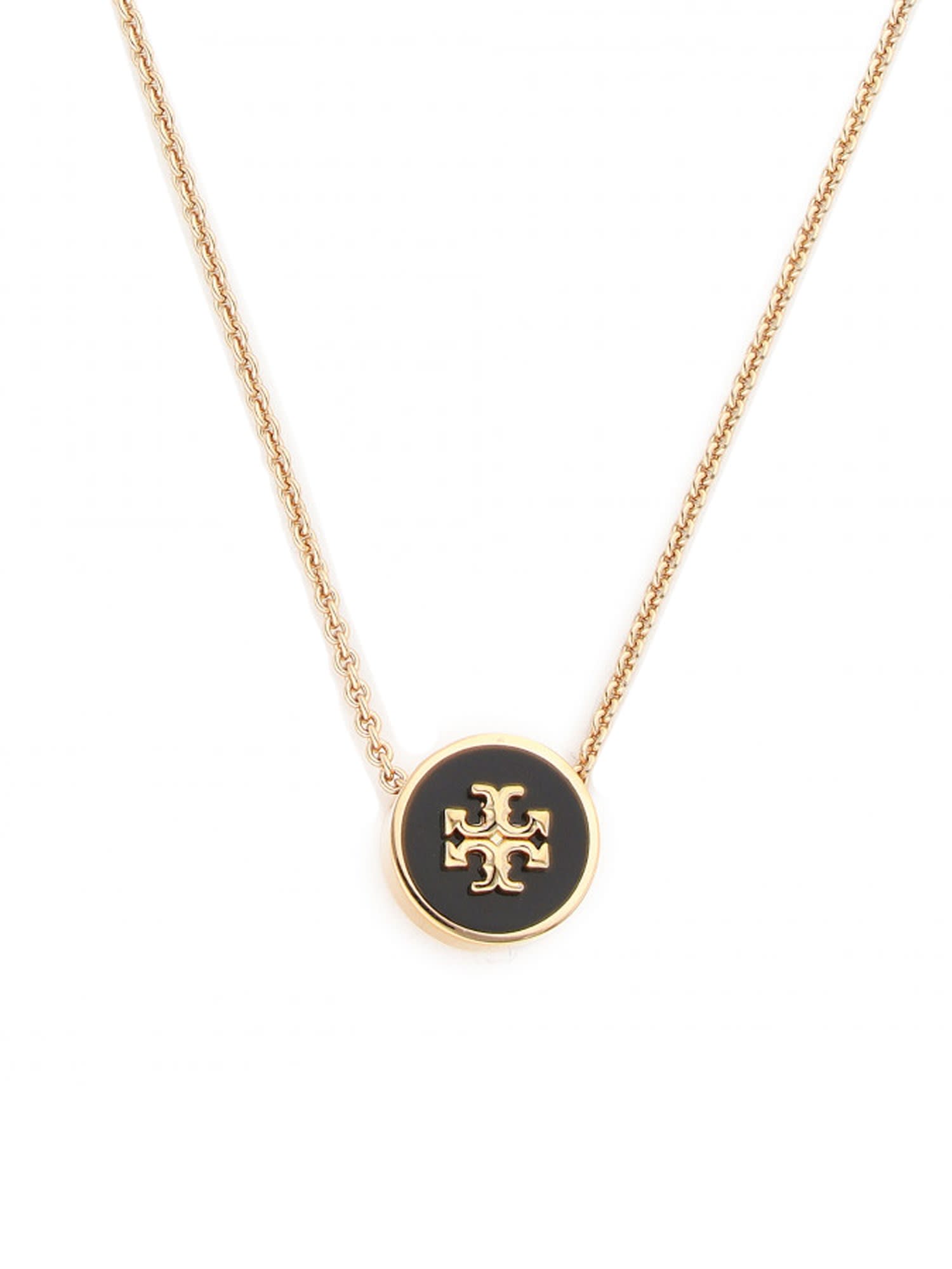 Tory Burch Kira Enamel Pendant Necklace - Gold