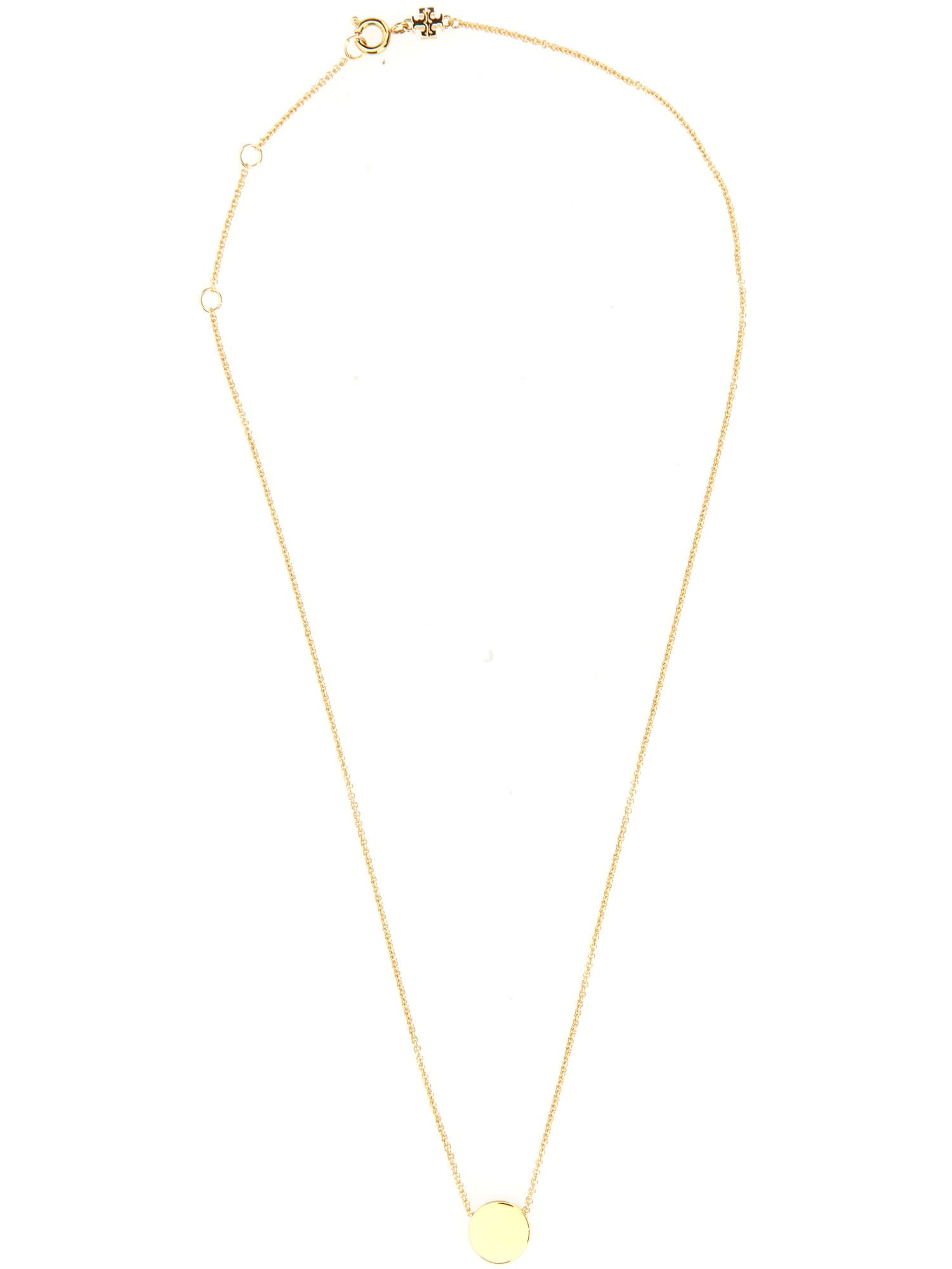 Tory Burch Kira Enamel Pendant Necklace - Gold