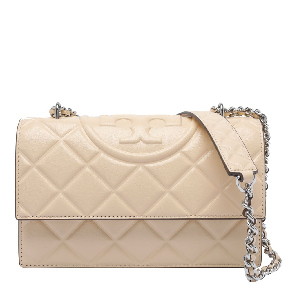 Tory Burch Small Fleming Shoulder Bag - Vanilla