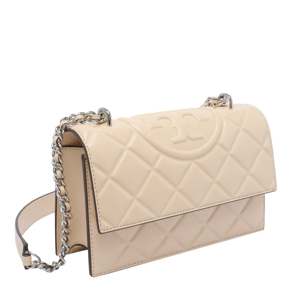 Tory Burch Small Fleming Shoulder Bag - Vanilla
