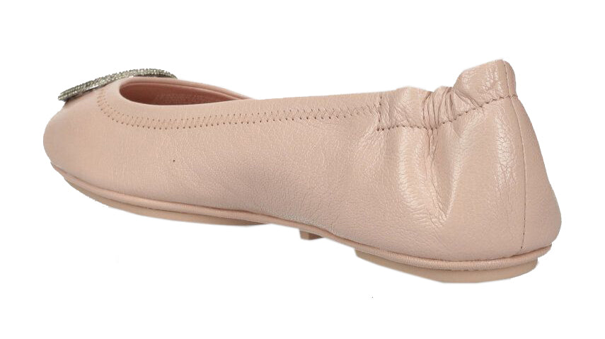Tory Burch Minnie Travel Ballet - Shell Pink / Silver