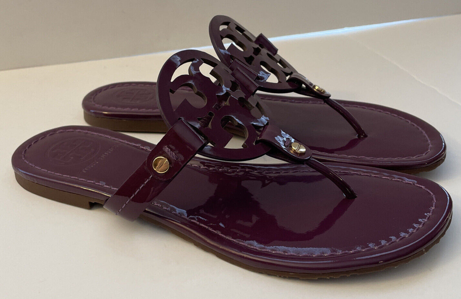 Tory Burch Miller Patent Sandal - Purple