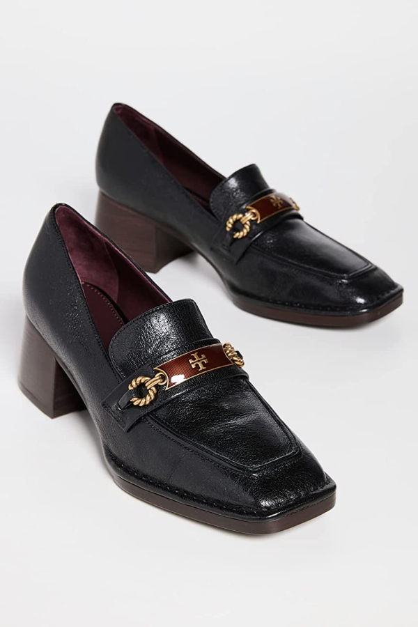 Tory Burch Perrine Block Heel Loafer - Black