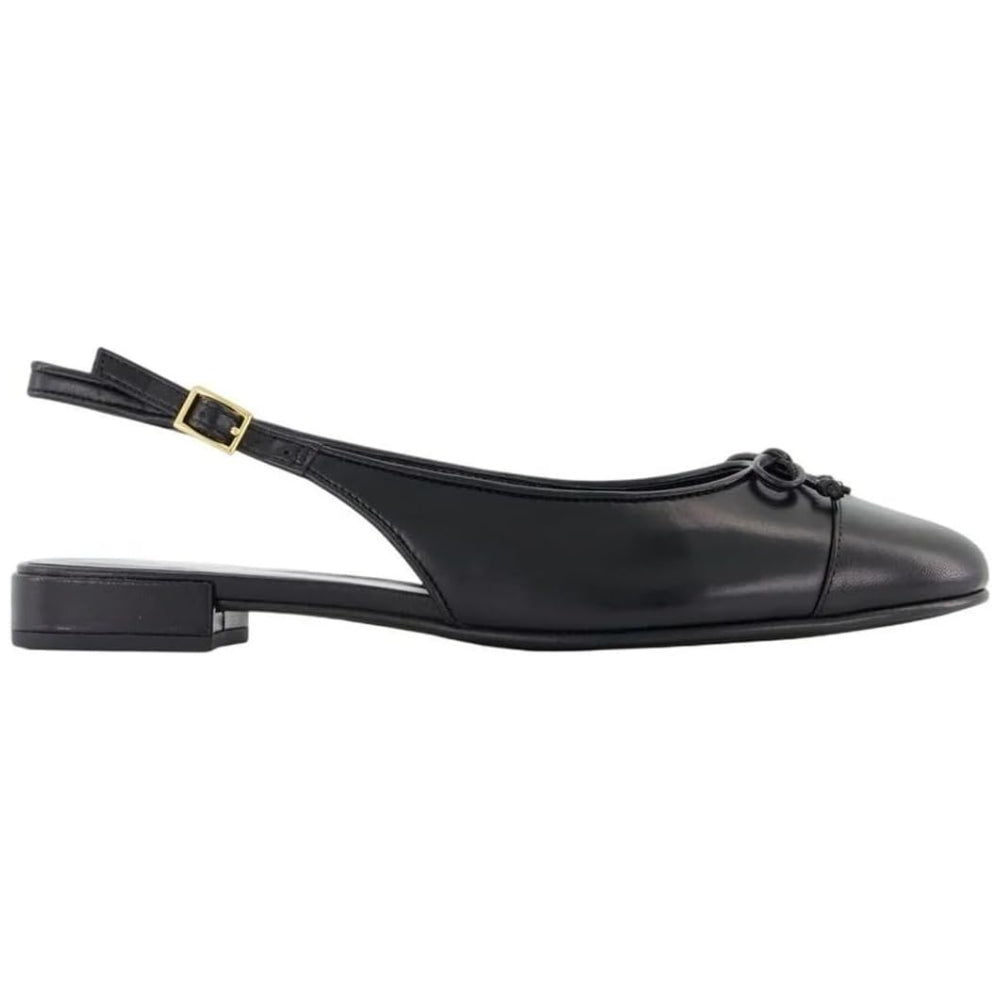 Tory Burch Cap-Toe Slingback Ballet Flat - Perfect Black