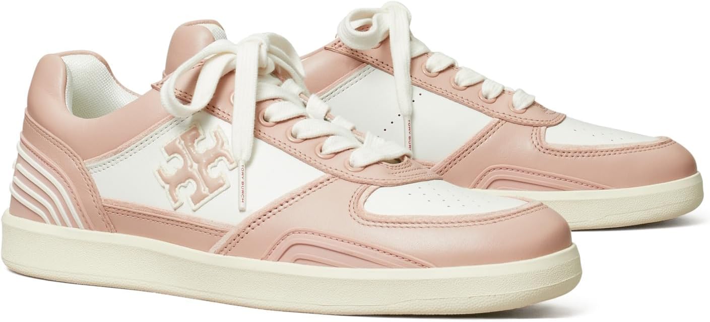 Tory Burch Clover Court Sneaker - Purity/Shell Pink