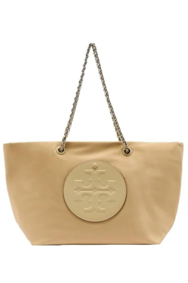 Tory Burch Ella Large Chain Tote - Praline
