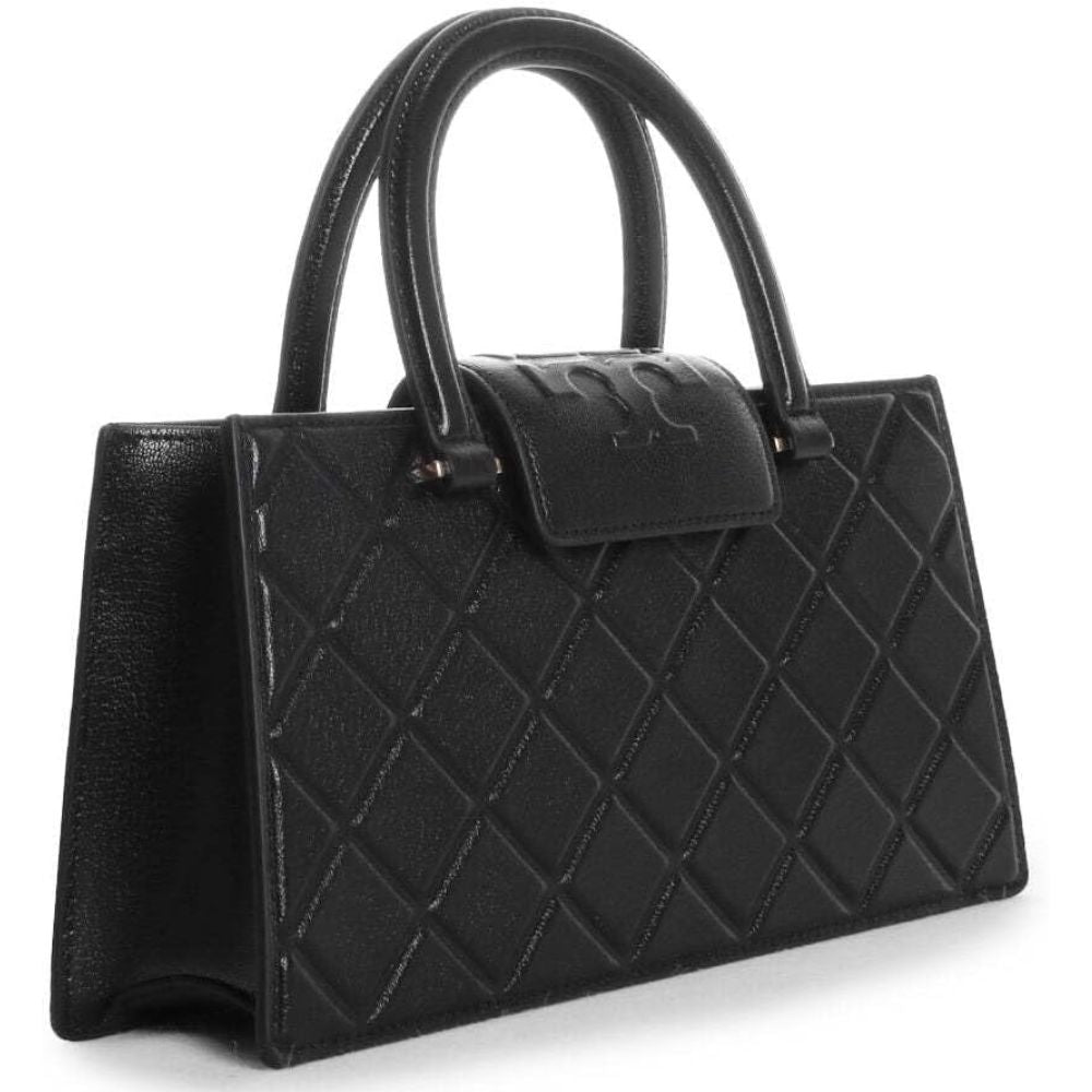 Tory Burch Fleming E/W Top Handle Satchel - Black