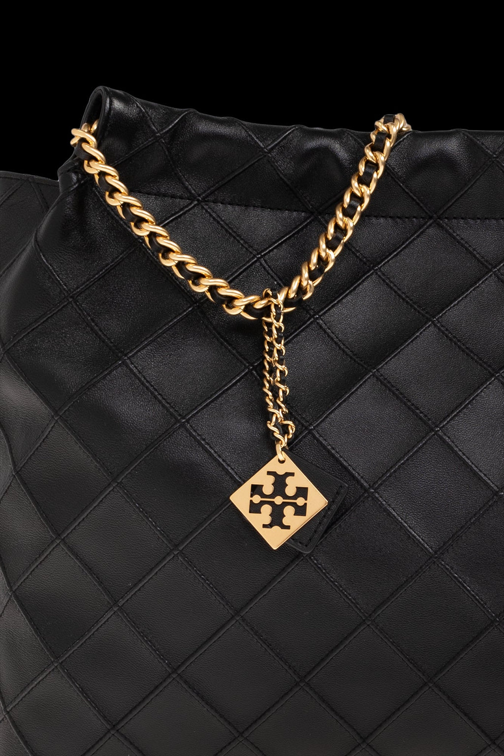 Tory Burch Fleming Large Hobo Bag - Black