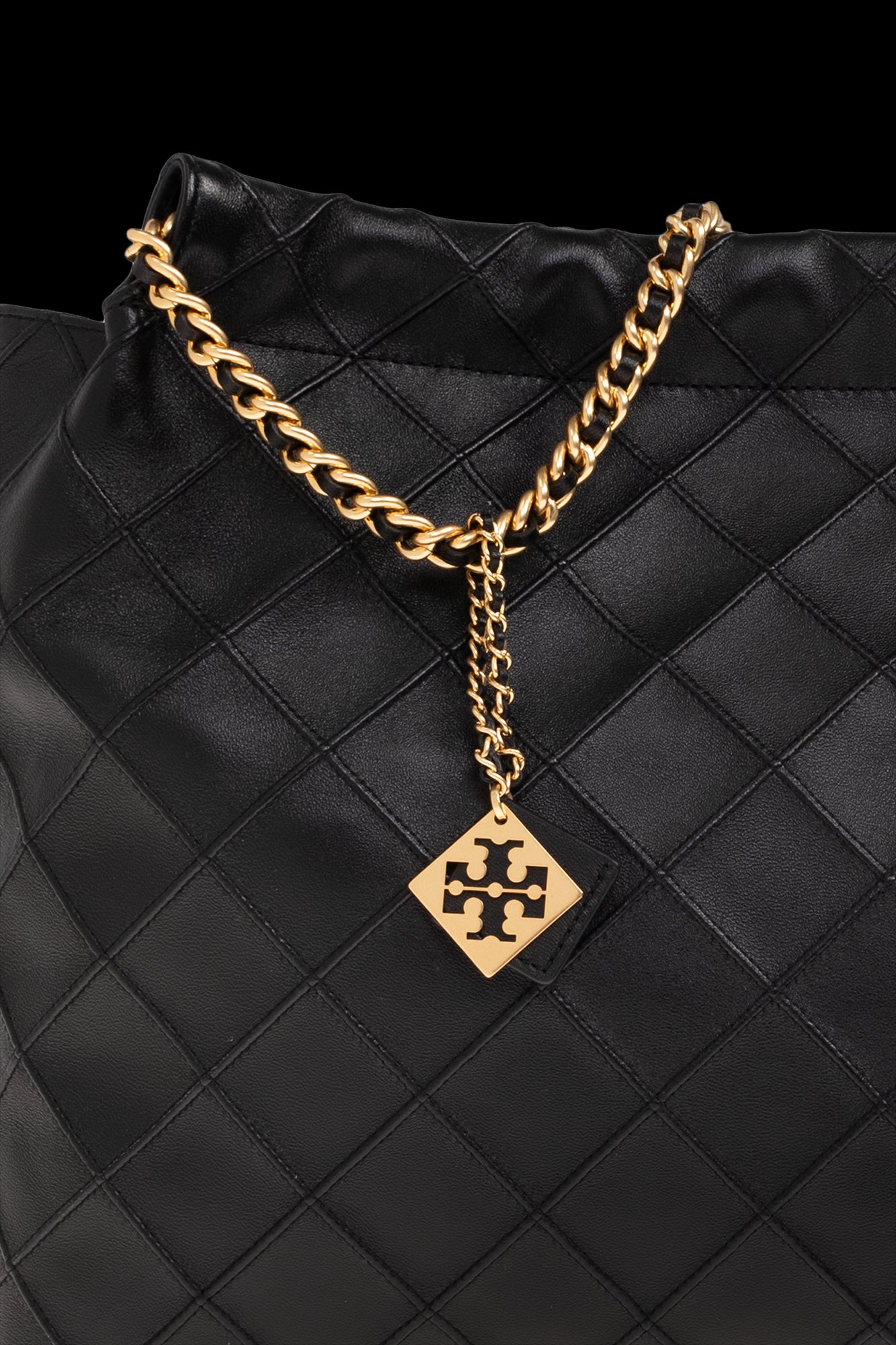 Tory Burch Fleming Large Hobo Bag - Black