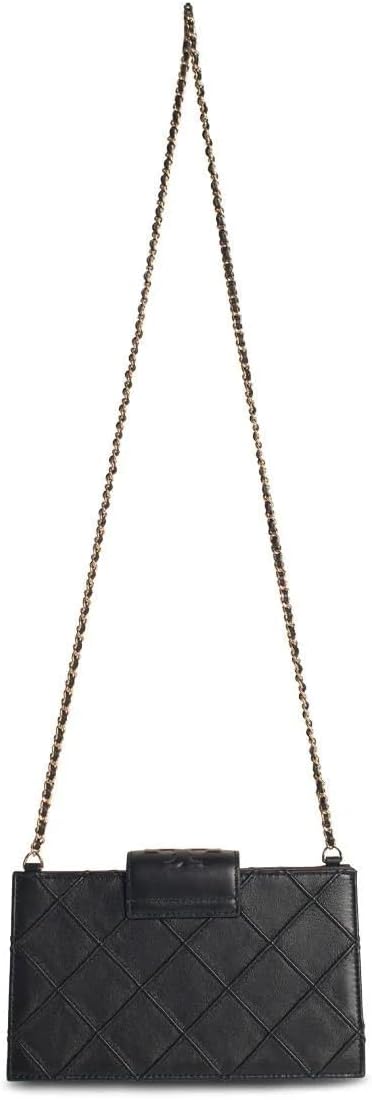 Tory Burch Fleming Mini Soft Chain Wallet - Black