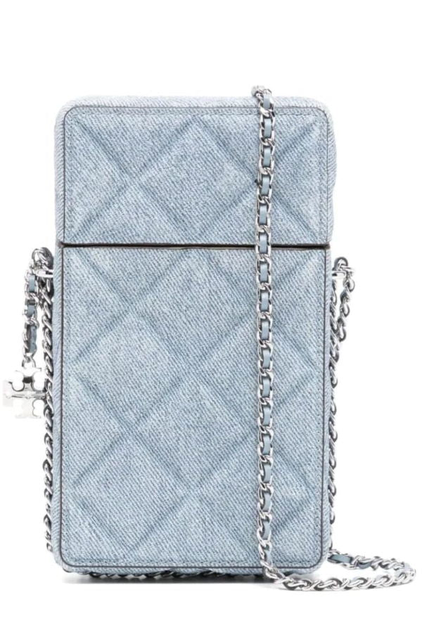 Tory Burch Fleming Phone Crossbody Bag - Denim