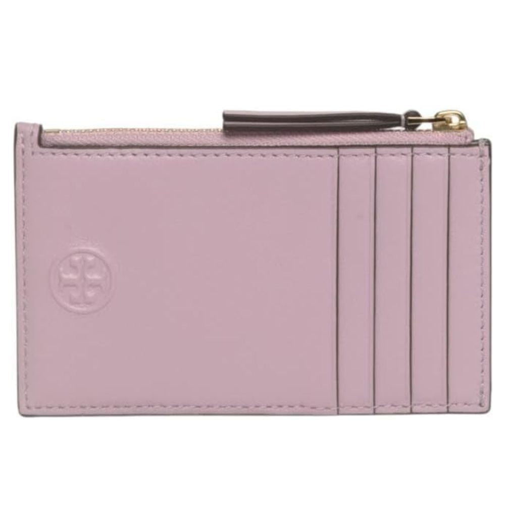 Tory Burch Fleming Soft Zip Card Case - Pale Purple