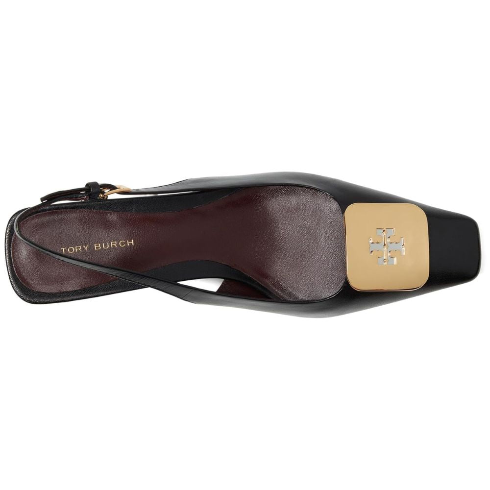 Tory Burch Georgia Leather Slingback 55mm Sandals - Perfect Black