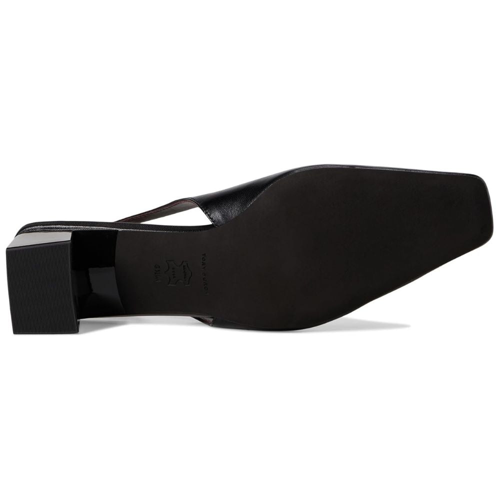 Tory Burch Georgia Leather Slingback 55mm Sandals - Perfect Black