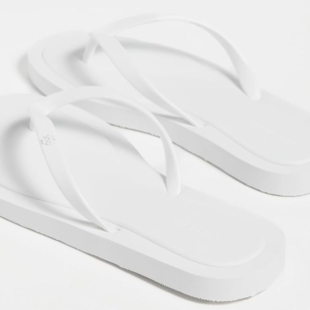 Tory Burch Kira Padded Flip-Flops - Optic White