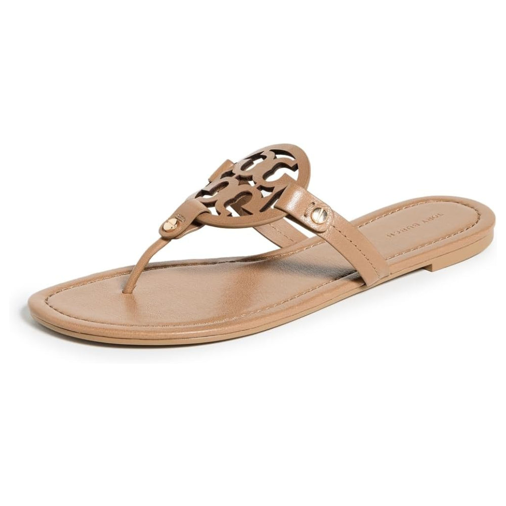 Tory Burch Miller Nappa Leather Sandals - Walnut