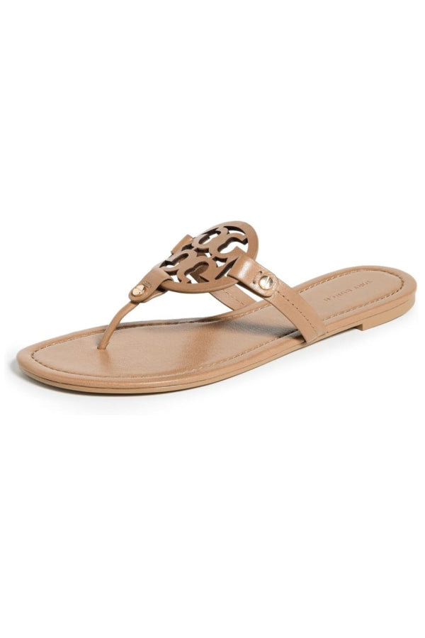 Tory Burch Miller Nappa Leather Sandals - Walnut