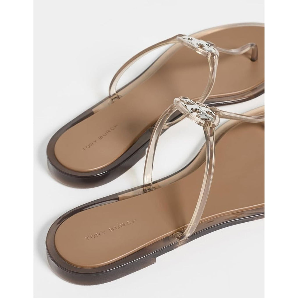 Tory Burch Mini Miller Jelly Sandals - Transparent Almond Flour