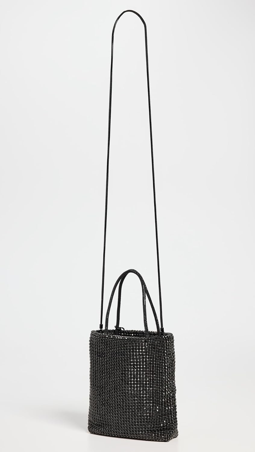 Tory Burch Night Owl Crystal Embellished Mini Tote - Black