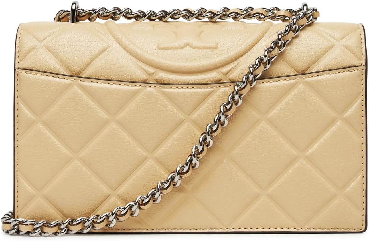 Tory Burch Small Fleming Diamond Convertible Shoulder Bag - Vanilla Soft Serve