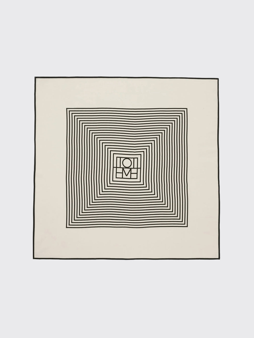 Totême Centered Monogram Silk Scarf