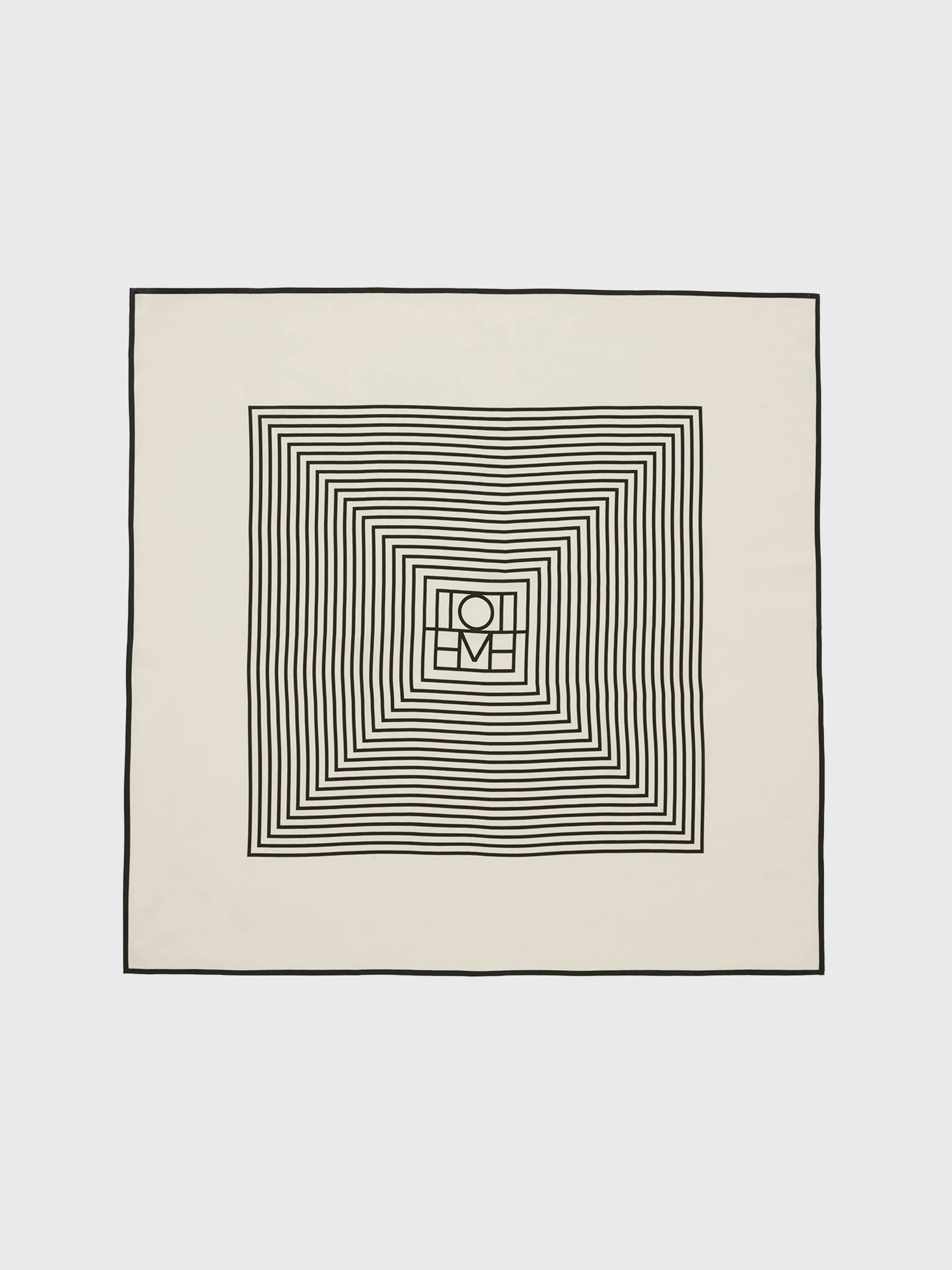 Totême Centered Monogram Silk Scarf