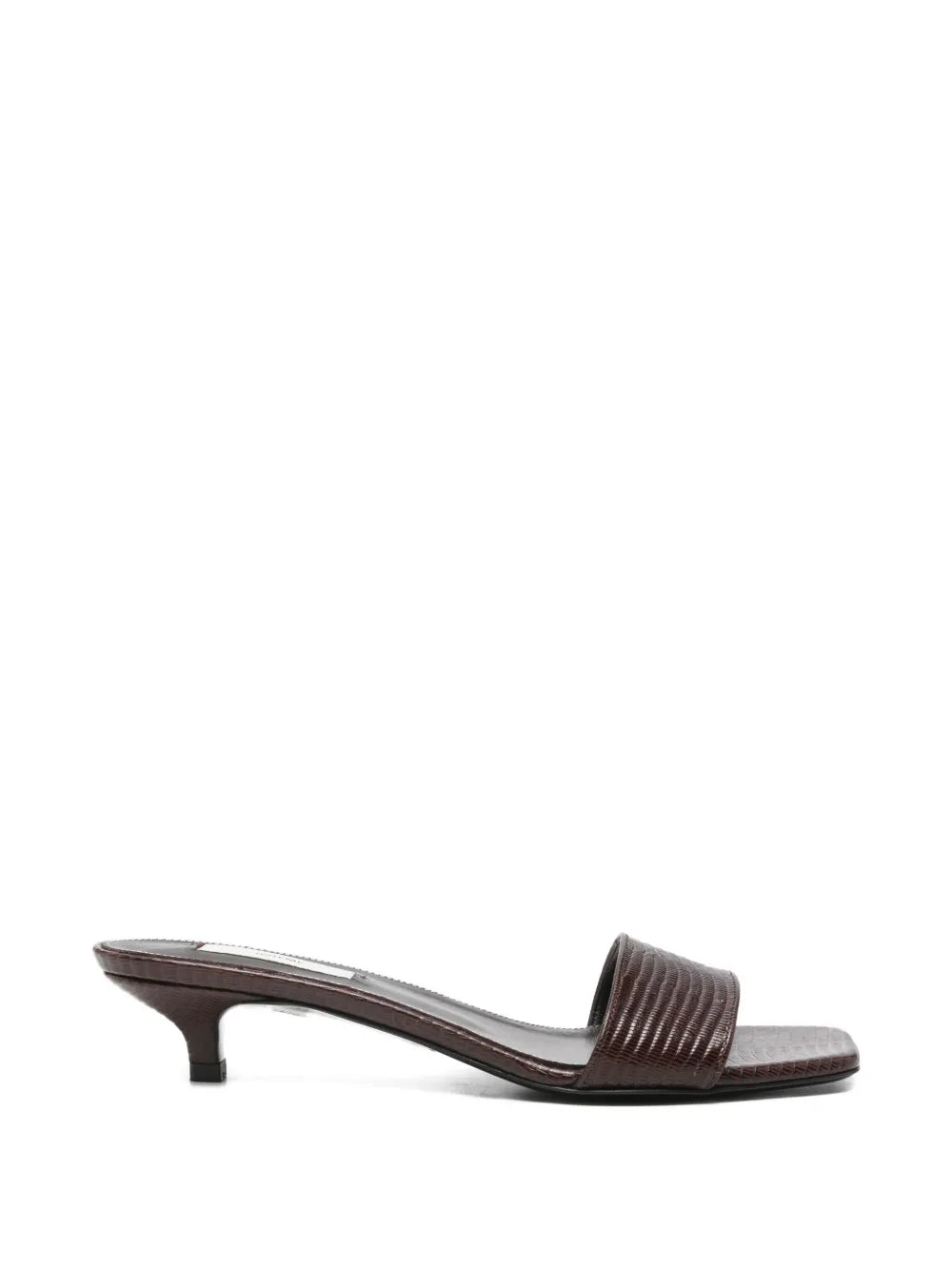 Totême Slim Lizard Embossed Mule