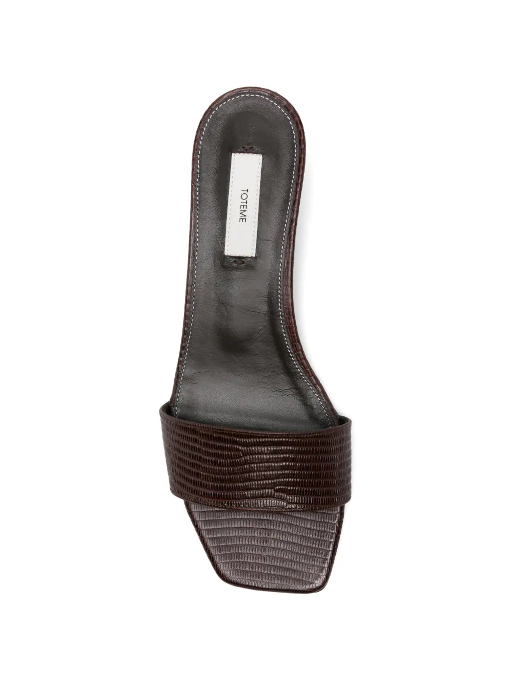 Totême Slim Lizard Embossed Mule
