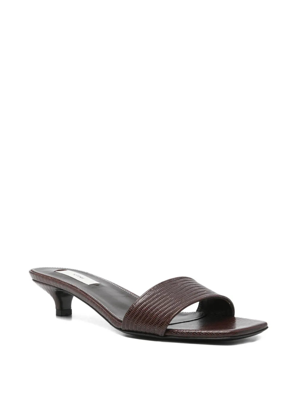 Totême Slim Lizard Embossed Mule