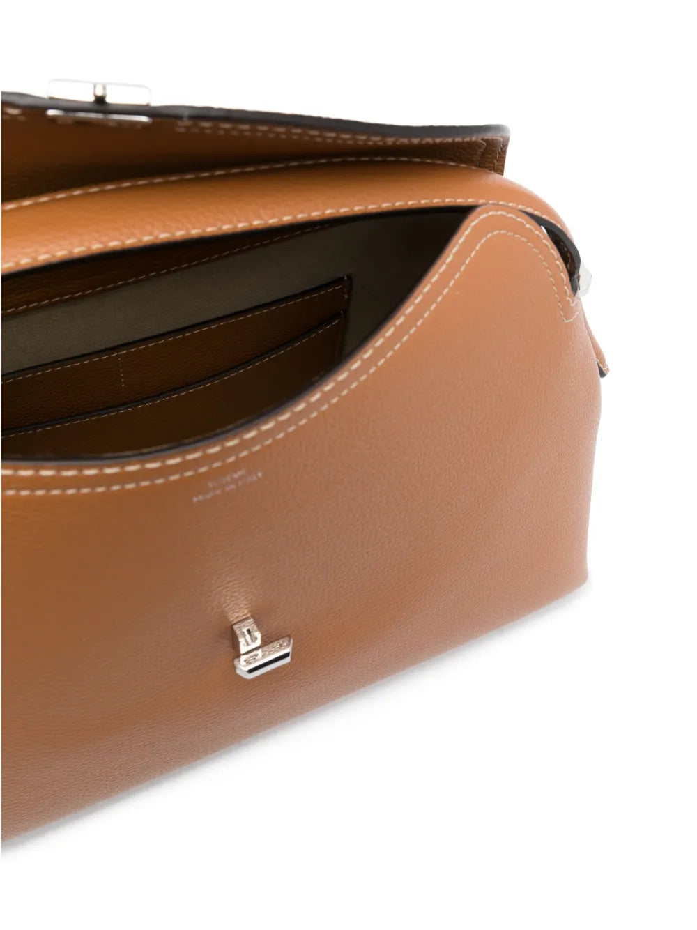 Totême T-lock Grained-Leather Top Handle Bag