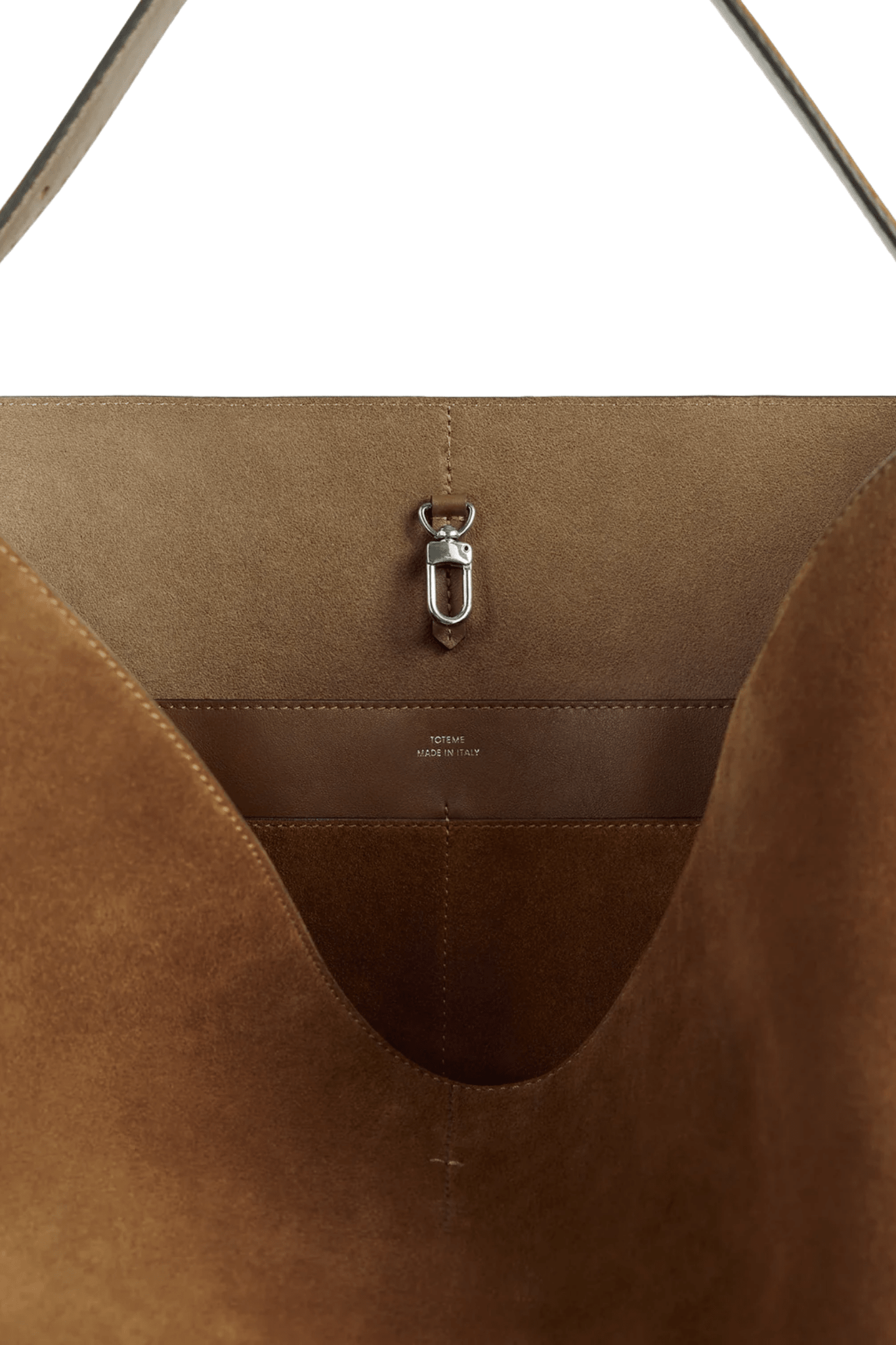 Totême Belted Suede Tote - Tan